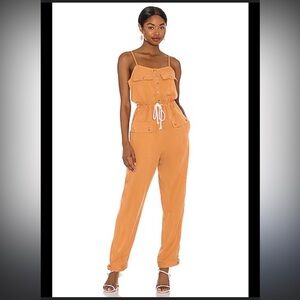Amanda Woven Jumpsuit in Bronze - AMUSE SOCIETY - Revolve